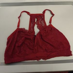 Red Lacey Brallette